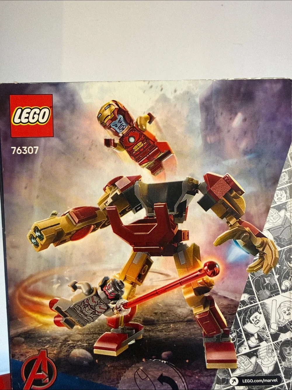 LEGO Marvel Iron Man Mech (Red & Gold) Building Toy